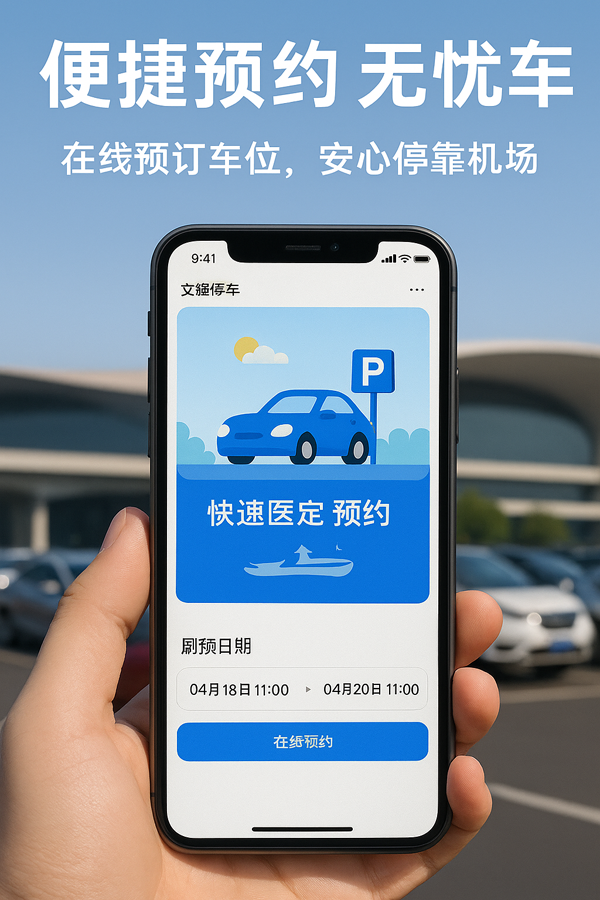 距離大興機場僅4分鐘車程，停車就選文鋒停車場
