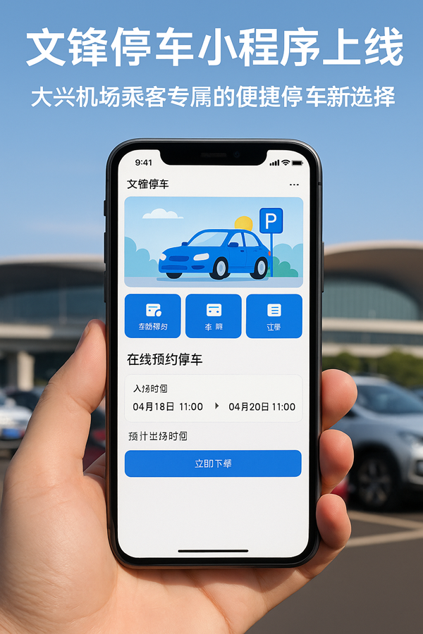 **航站樓4分鐘直達(dá)，文鋒停車幫你把行程提速**